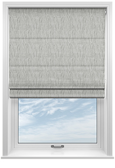 Culross (Blackout), Speckled Grey - Motorised Roman Blind